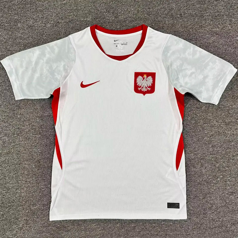 2026/27 Poland Home White Fans Soccer Jersey Front