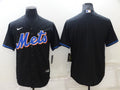 Men's New York Mets Black 2022 Alternate Replica Blank Jerseys
