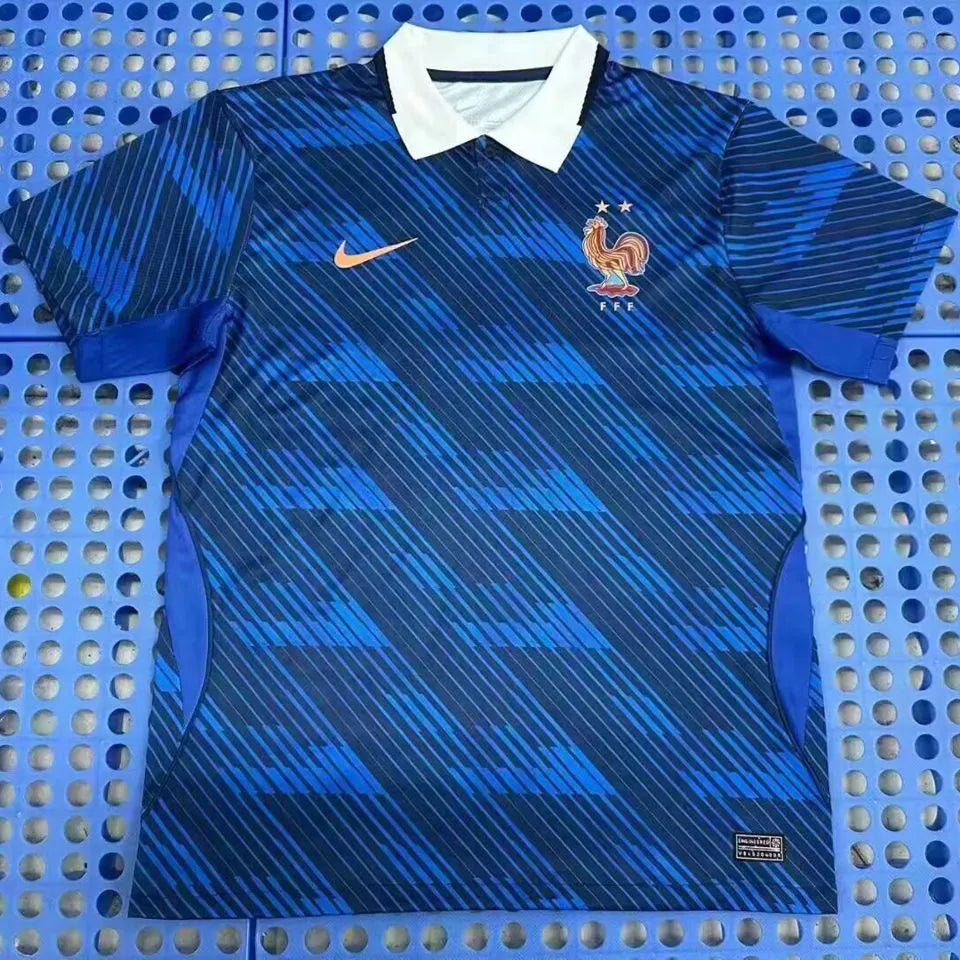 2026/27 France Home Blue Fans Soccer Jersey Front