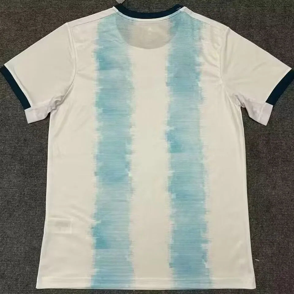 2019 Argentina Home Retro Fans Soccer Jersey Back
