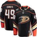 Men's Anaheim Ducks Max Jones #49 Black Home Breakaway Jerseys