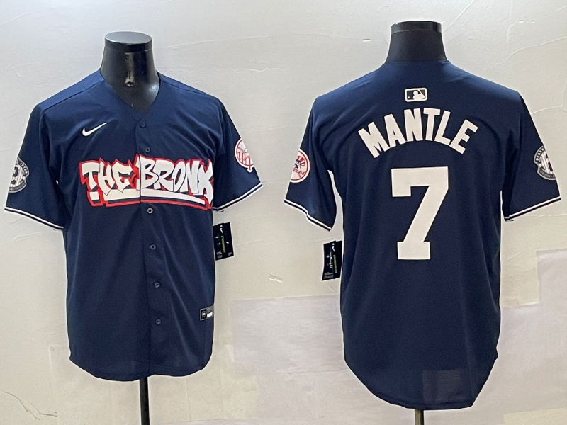 Men's New York Yankees Mickey Mantle Navy Limited Player Jerseys