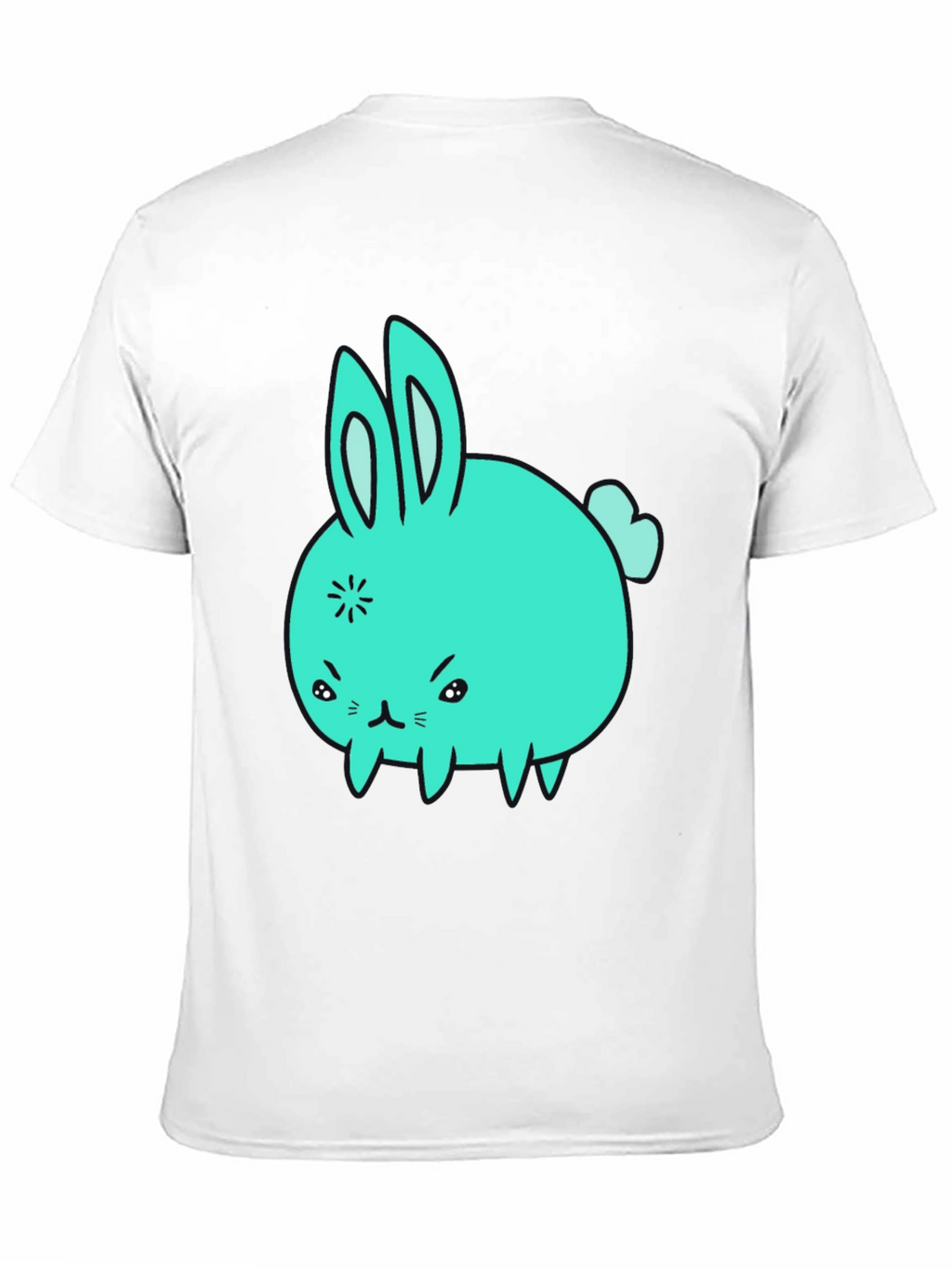 Angry Bunny Graphic Tee - Black
