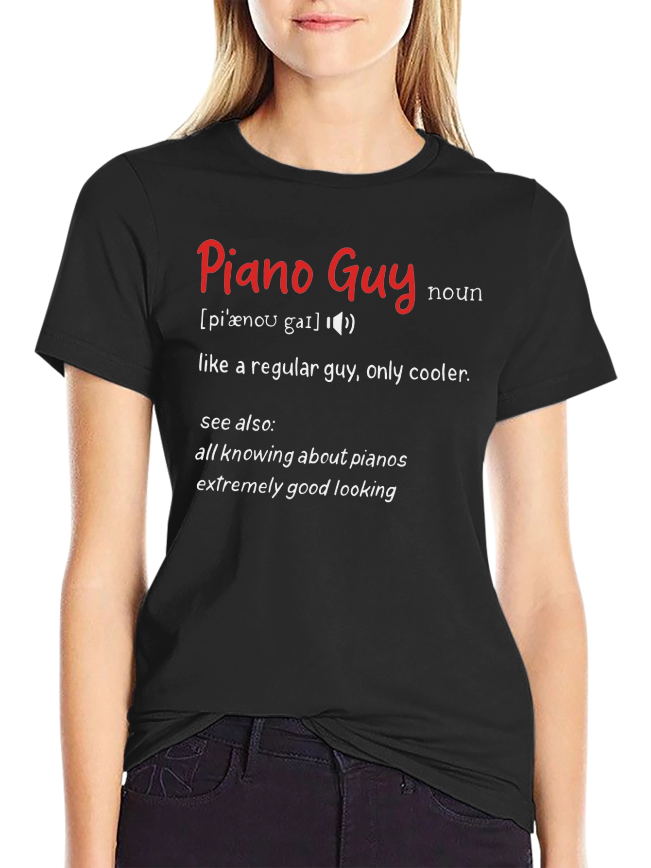Piano Guy Definition Novelty T-Shirt