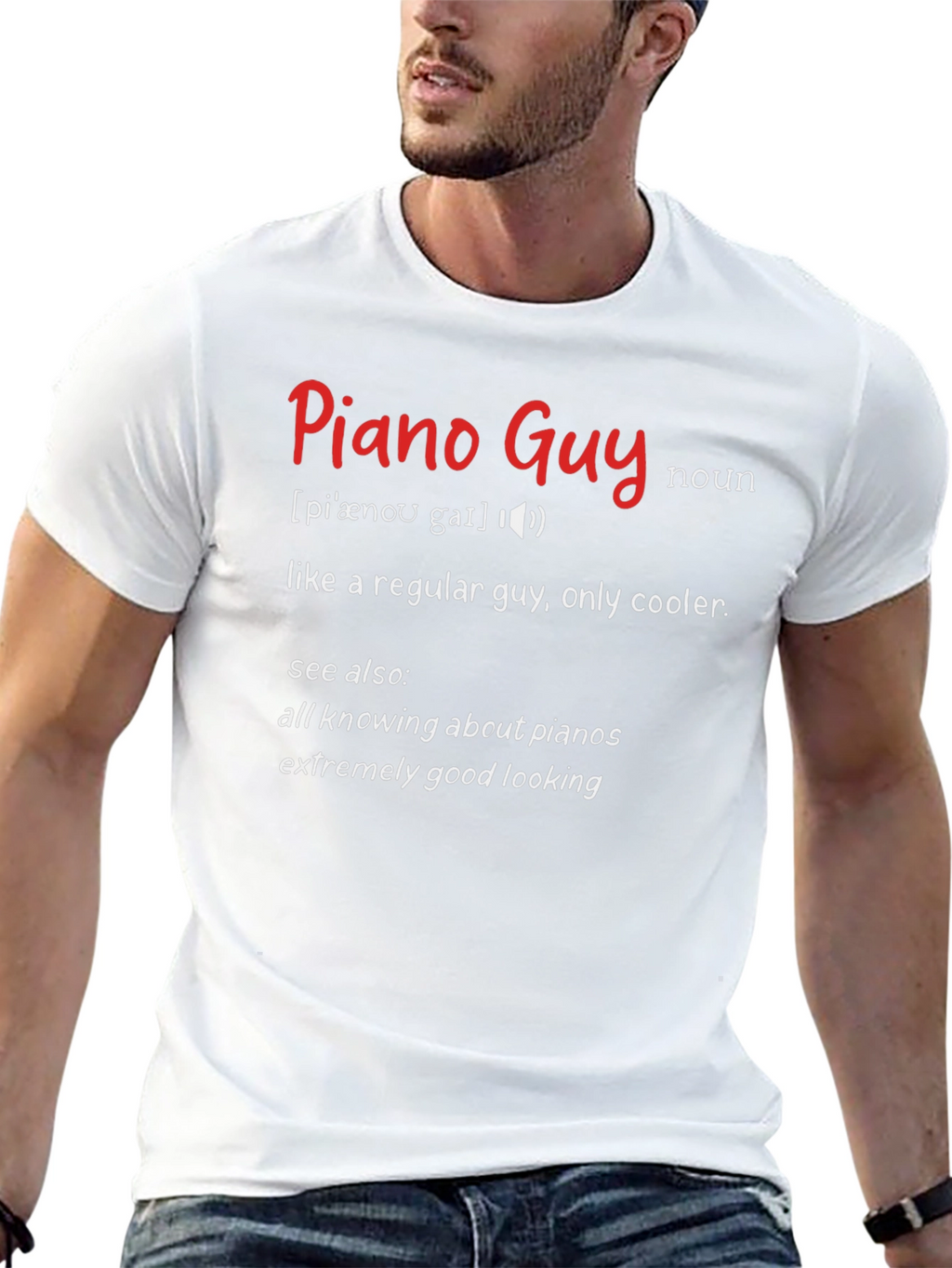 Piano Guy Definition Novelty T-Shirt