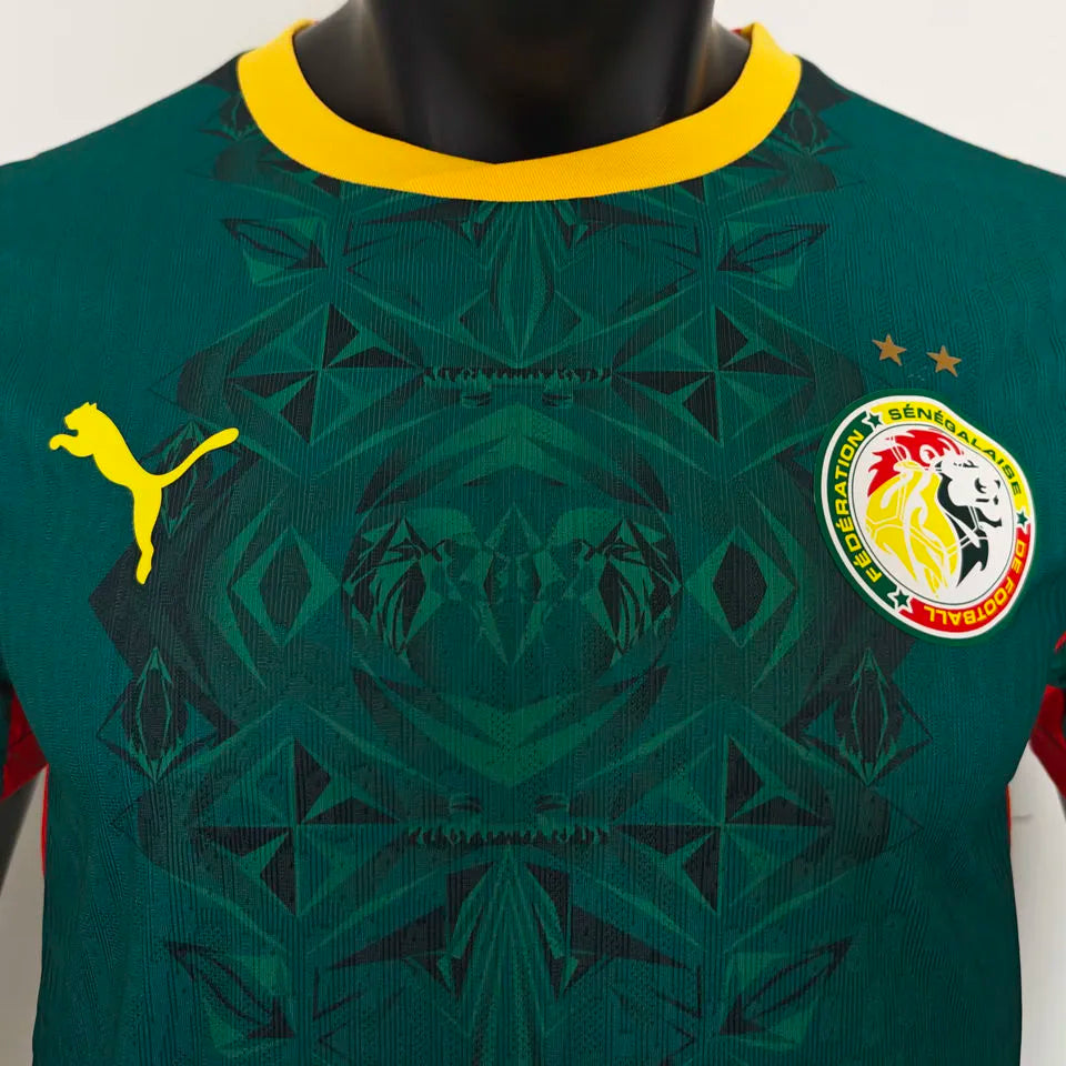 2026/27 Senegal Away Green Player Version Soccer Jersey 2 星 Detail 1