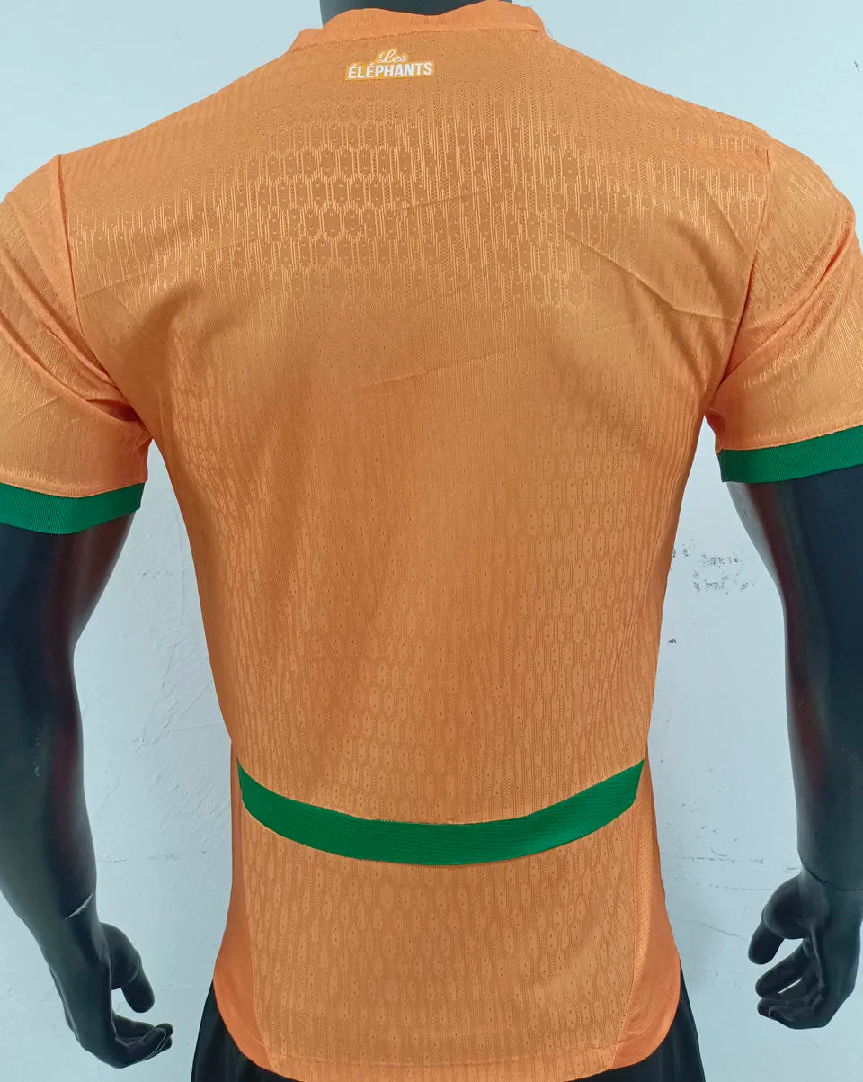 2025 Ivory Coast Home Orange Player Version Jersey Back