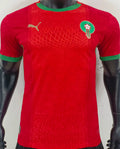 2025 Morocco Home Red Player Version Soccer Jersey Front