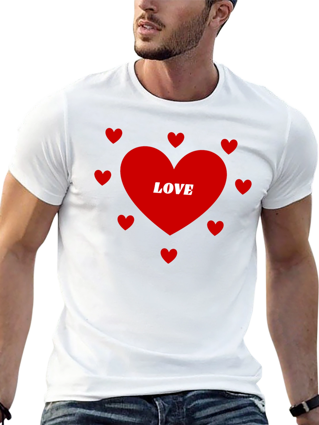 Love Heart Graphic T-Shirt