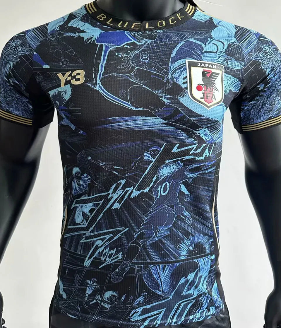 2025 Japan Y-3 Blue Player Version Jersey Front