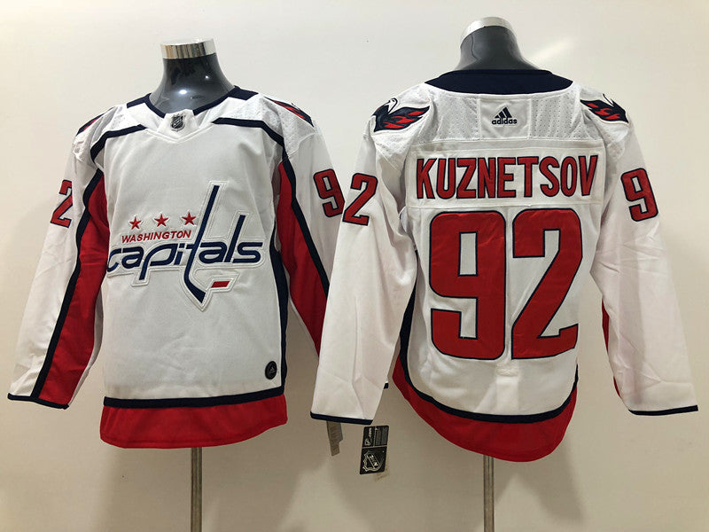 Men's Washington Capitals Evgeny Kuznetsov #92 White Home Breakaway Player Jerseys