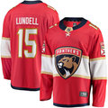 Men's Florida Panthers Anton Lundell #15 Red Home Breakaway Player Jerseys