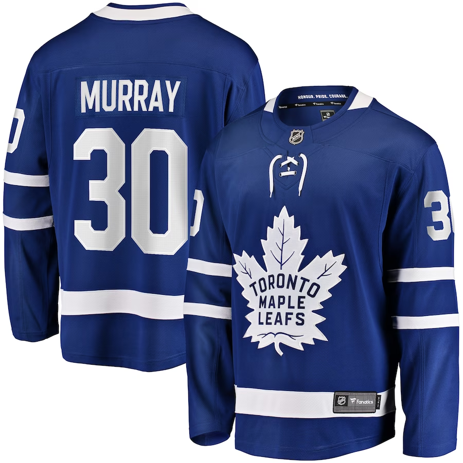 Men's Toronto Maple Leafs Matt Murray #30 Blue Player Game Jerseys
