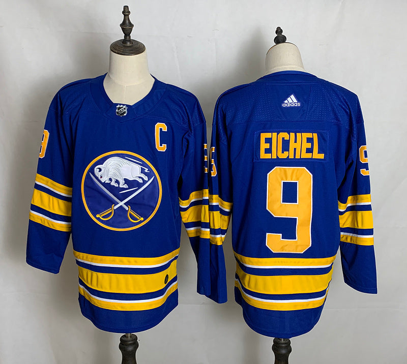 Men's Buffalo Sabres Jack Eichel #9 Royal Player Game Jerseys