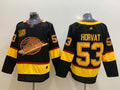 Men's Vancouver Canucks Bo Horvat #53 Black Breakaway Jerseys