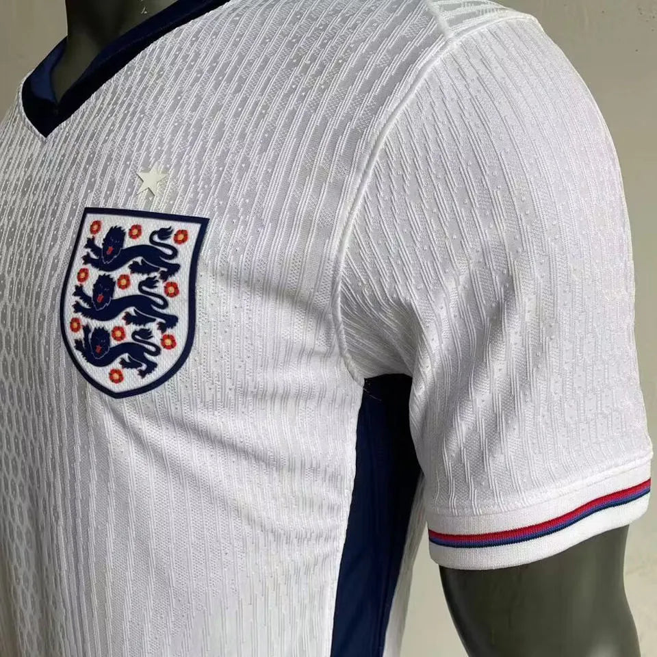 2024/25 England Home White Player Version Soccer Jersey Detail 3