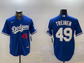 Men's Los Angeles Dodgers Blake Treinen #49 Royal Alternate Replica Player Jerseys