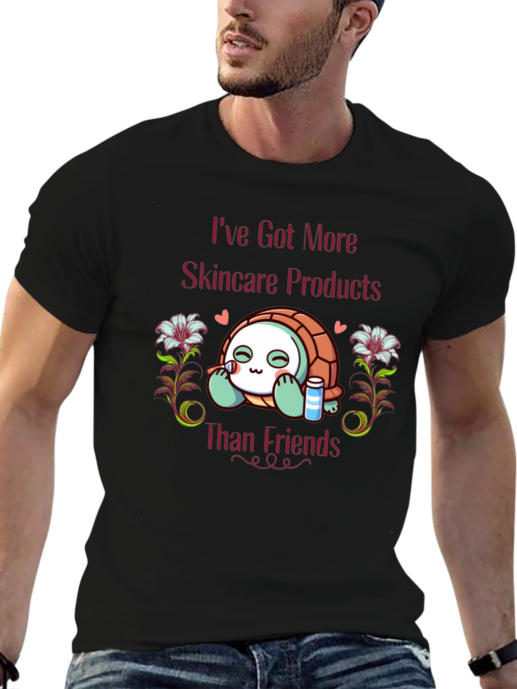 Skincare Turtle T-Shirt - Funny & Stylish Tee