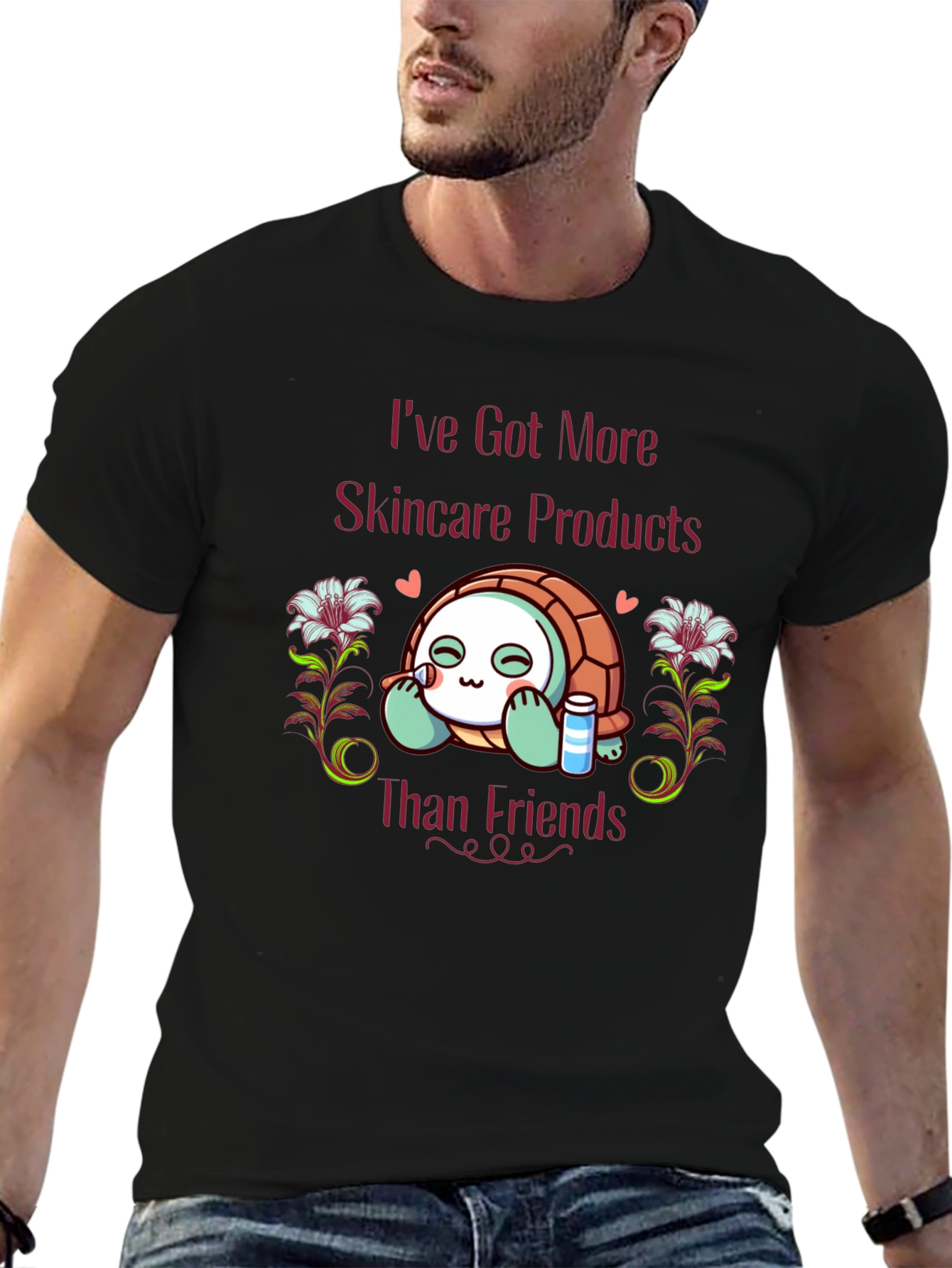 Skincare Turtle T-Shirt - Funny & Stylish Tee