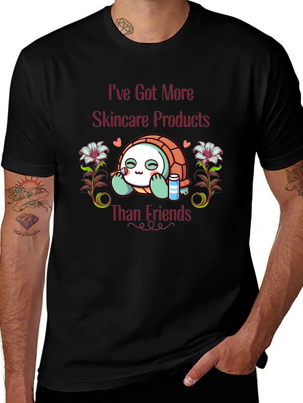 Skincare Turtle T-Shirt - Funny & Stylish Tee