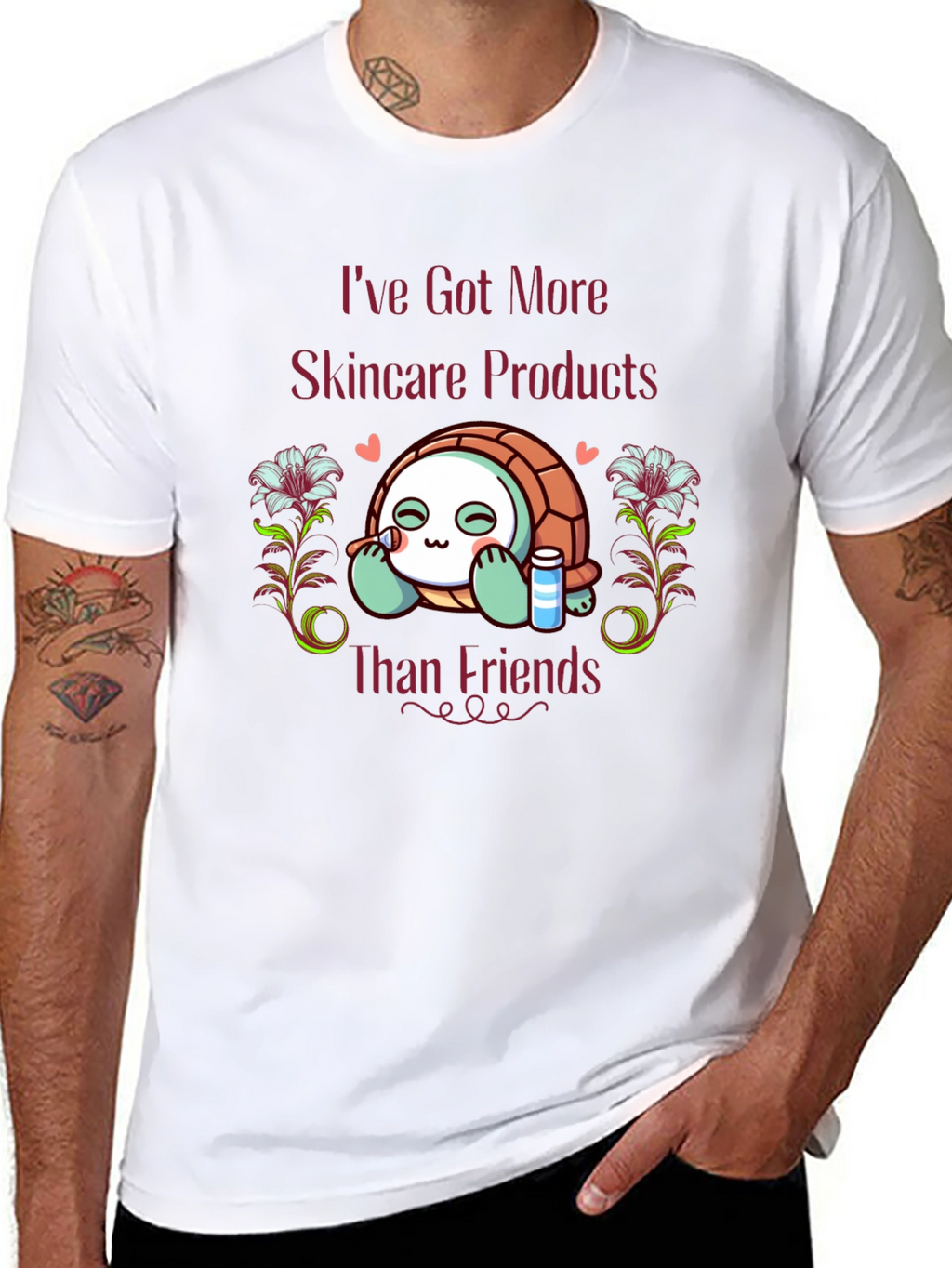 Skincare Turtle T-Shirt - Funny & Stylish Tee