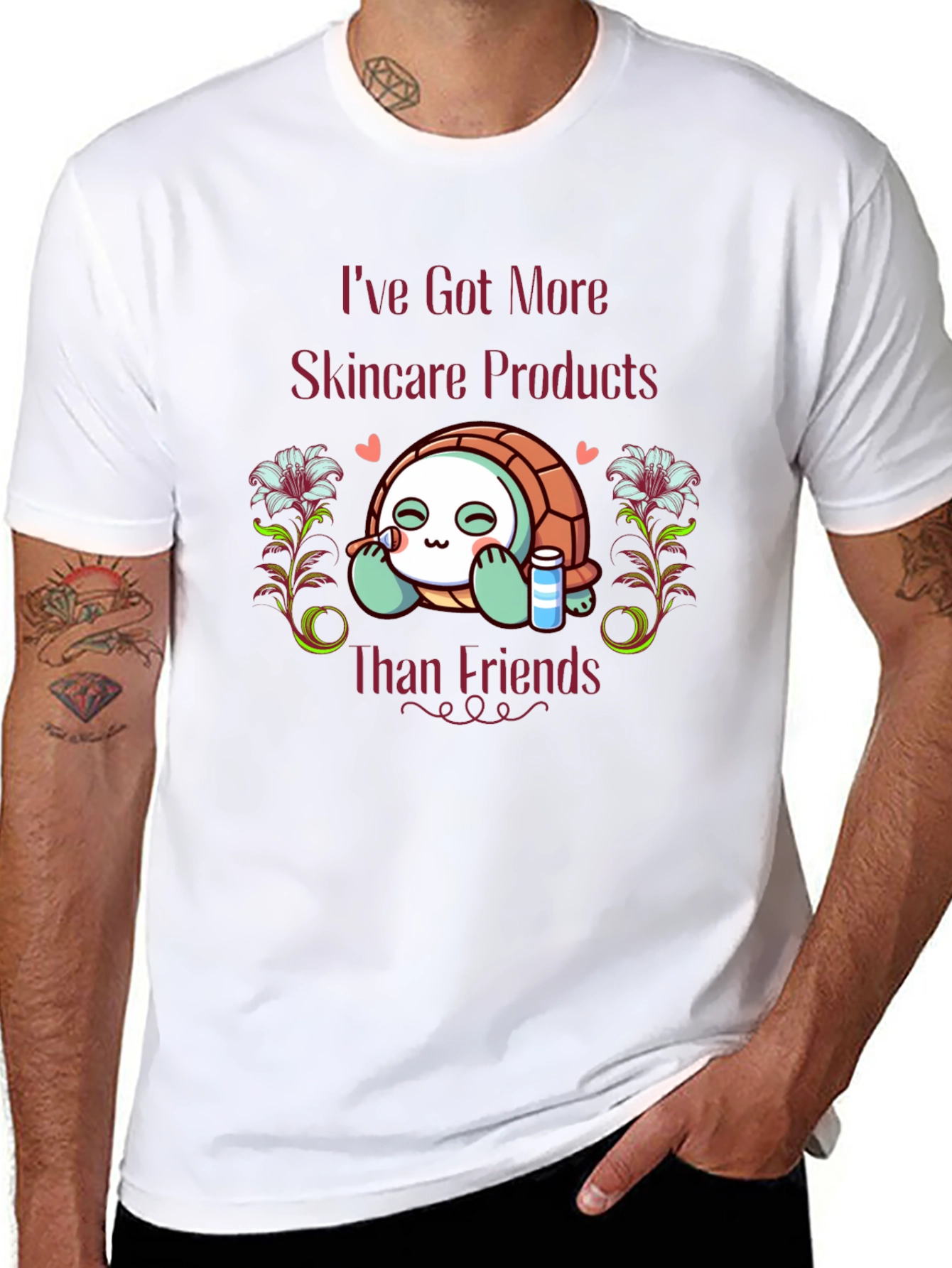 Skincare Turtle T-Shirt - Funny & Stylish Tee