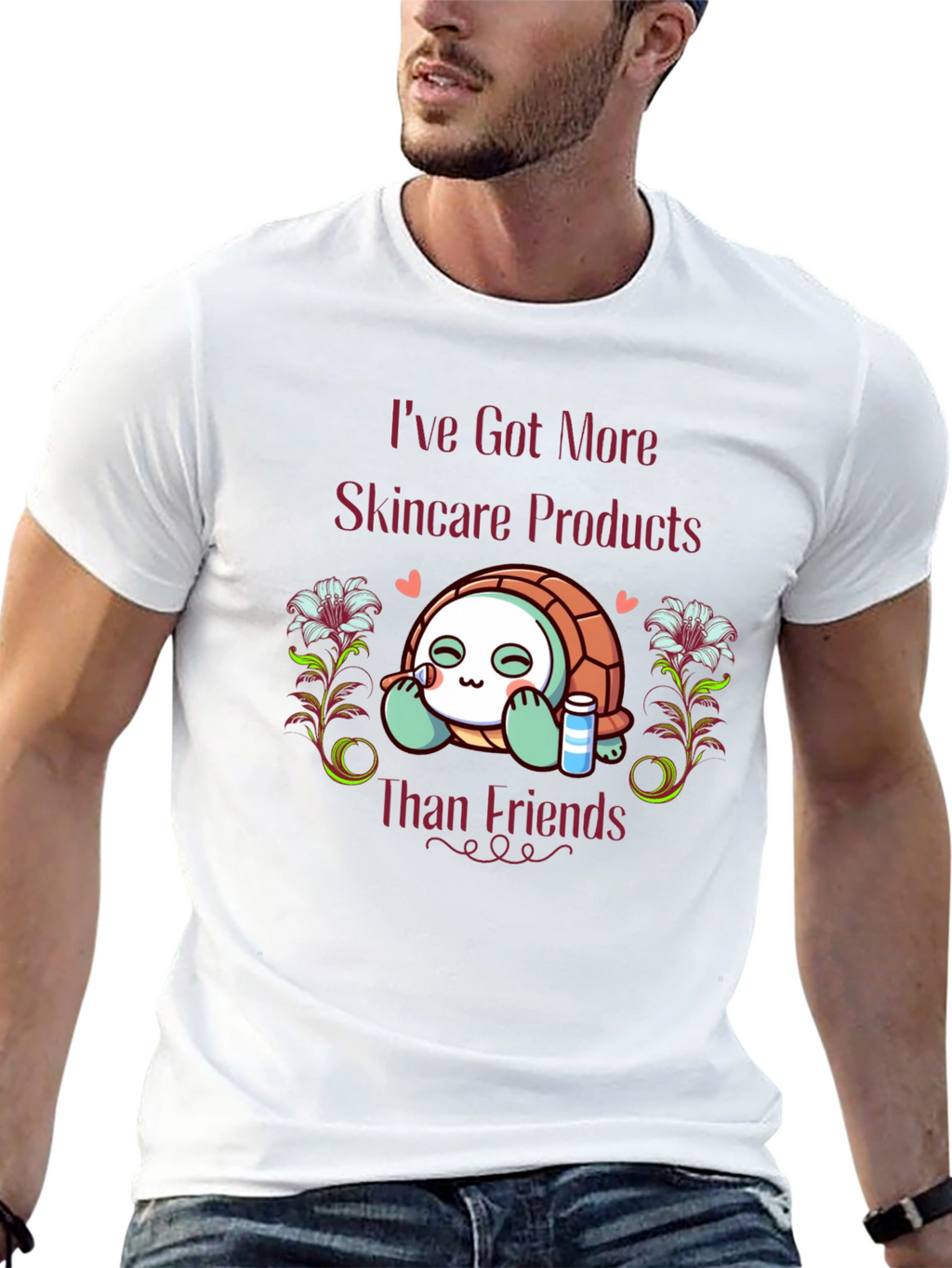 Skincare Turtle T-Shirt - Funny & Stylish Tee