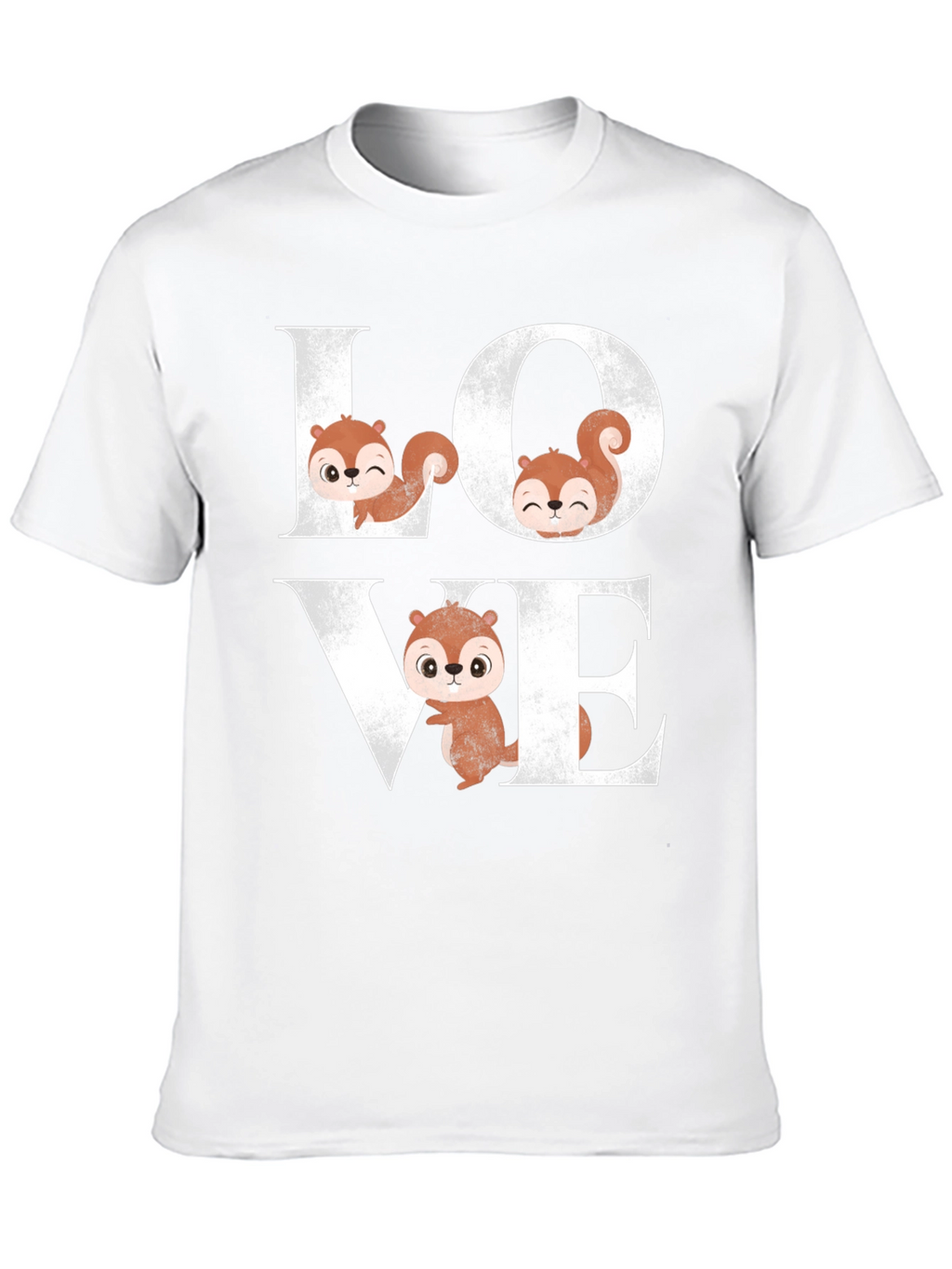 Squirrel Love Graphic T-Shirt Cute Animal Tee