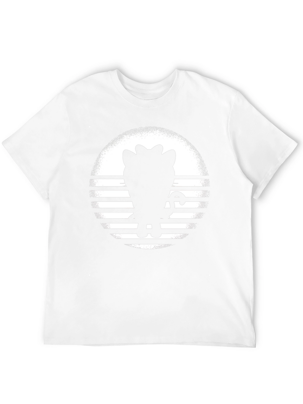 Retro Cat Silhouette Graphic Tee