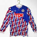1989/1990 AA Away Retro Long Sleeve Soccer Jersey Front