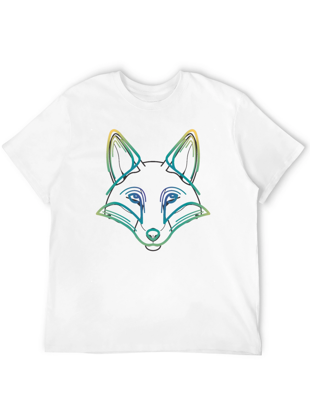 Fox Graphic Tee - Black Casual T-Shirt