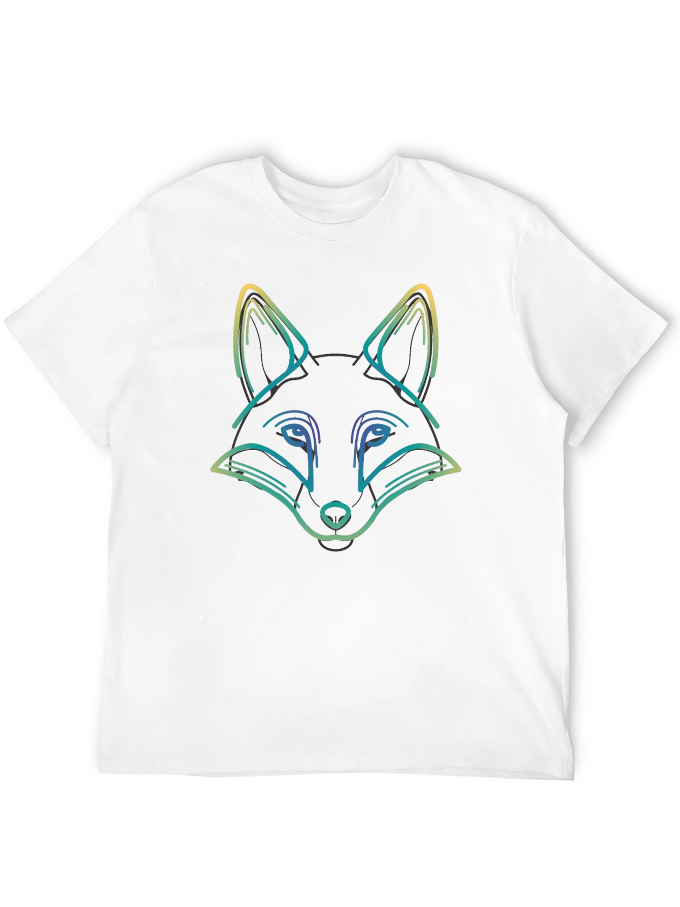Fox Graphic Tee - Black Casual T-Shirt