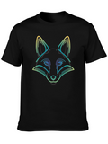 Fox Graphic Tee - Black Casual T-Shirt