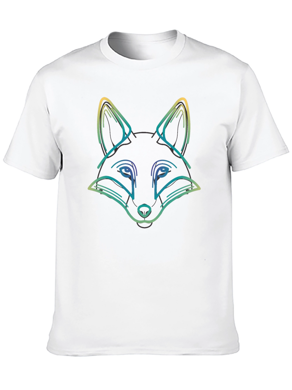 Fox Graphic Tee - Black Casual T-Shirt