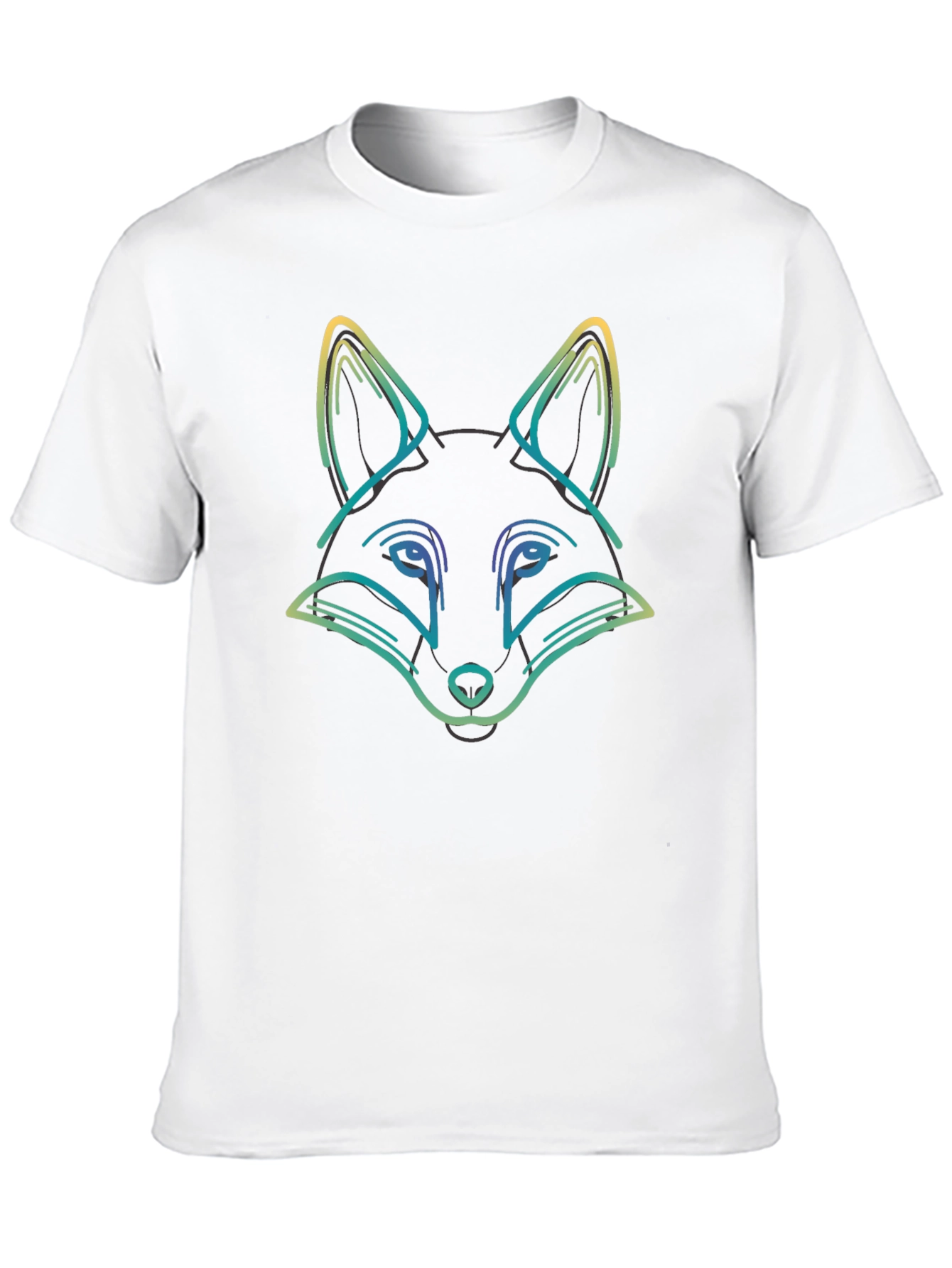 Fox Graphic Tee - Black Casual T-Shirt