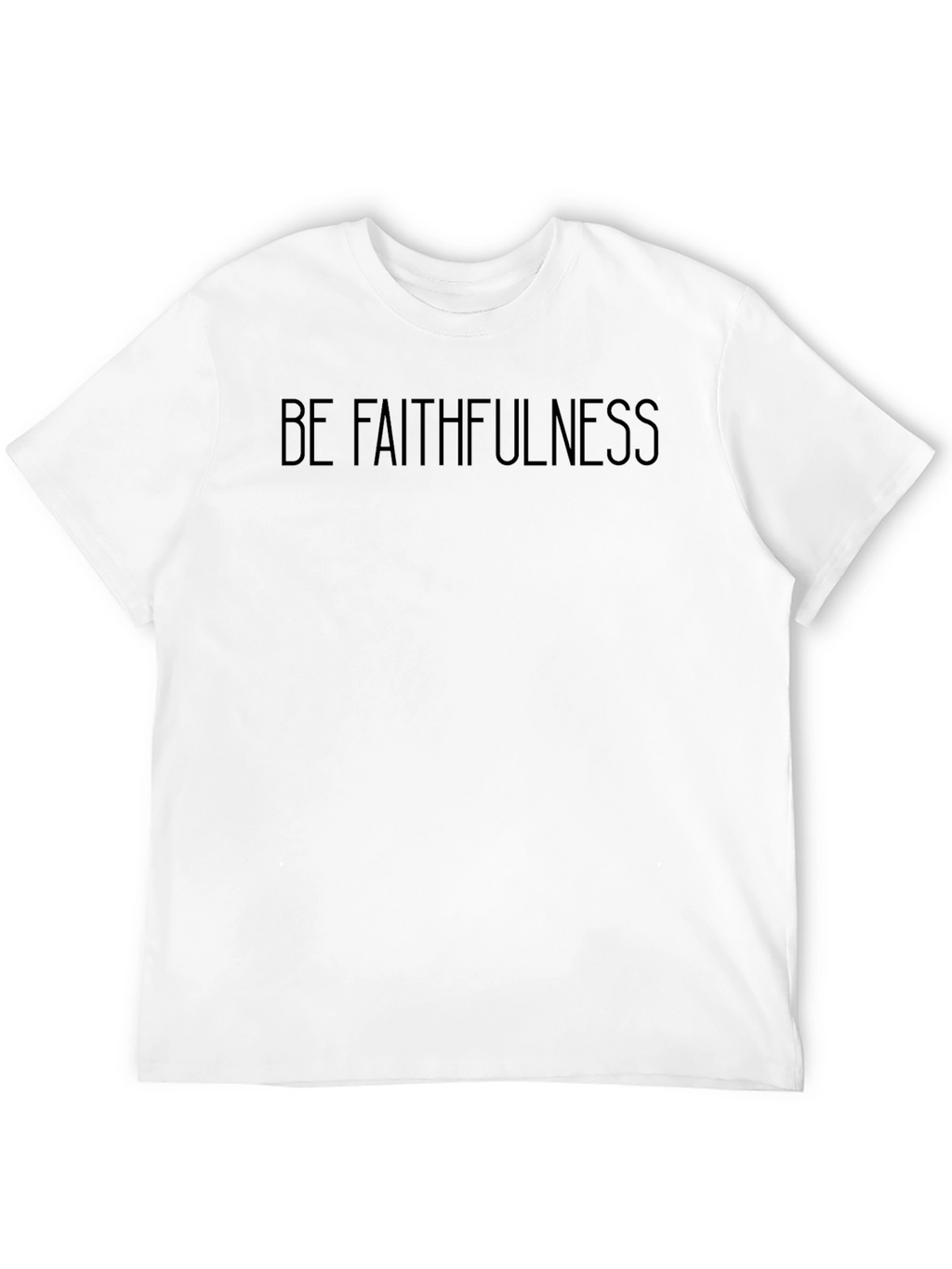 Faithfulness Graphic Tee - Black Crew Neck T-Shirt