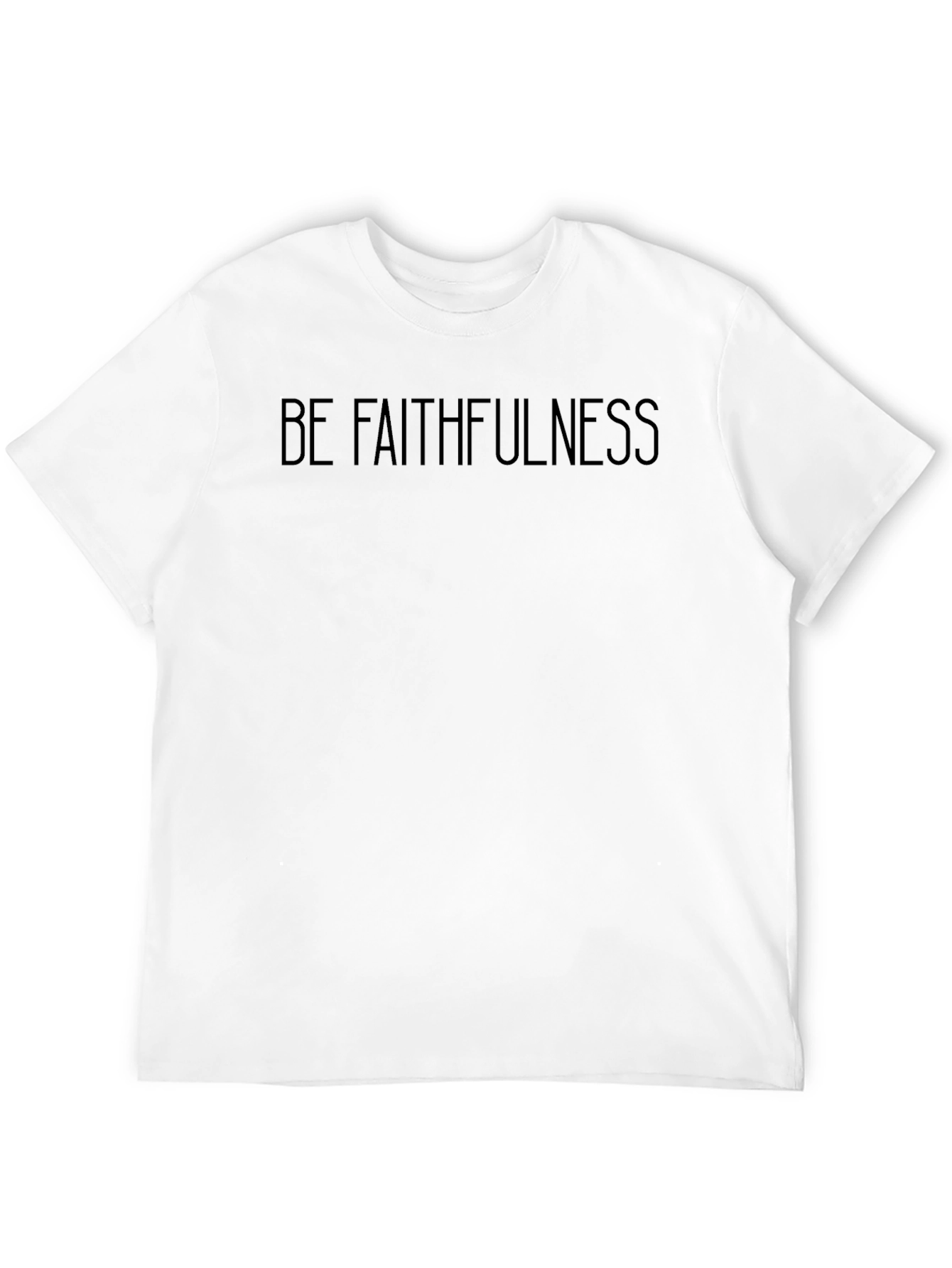Faithfulness Graphic Tee - Black Crew Neck T-Shirt