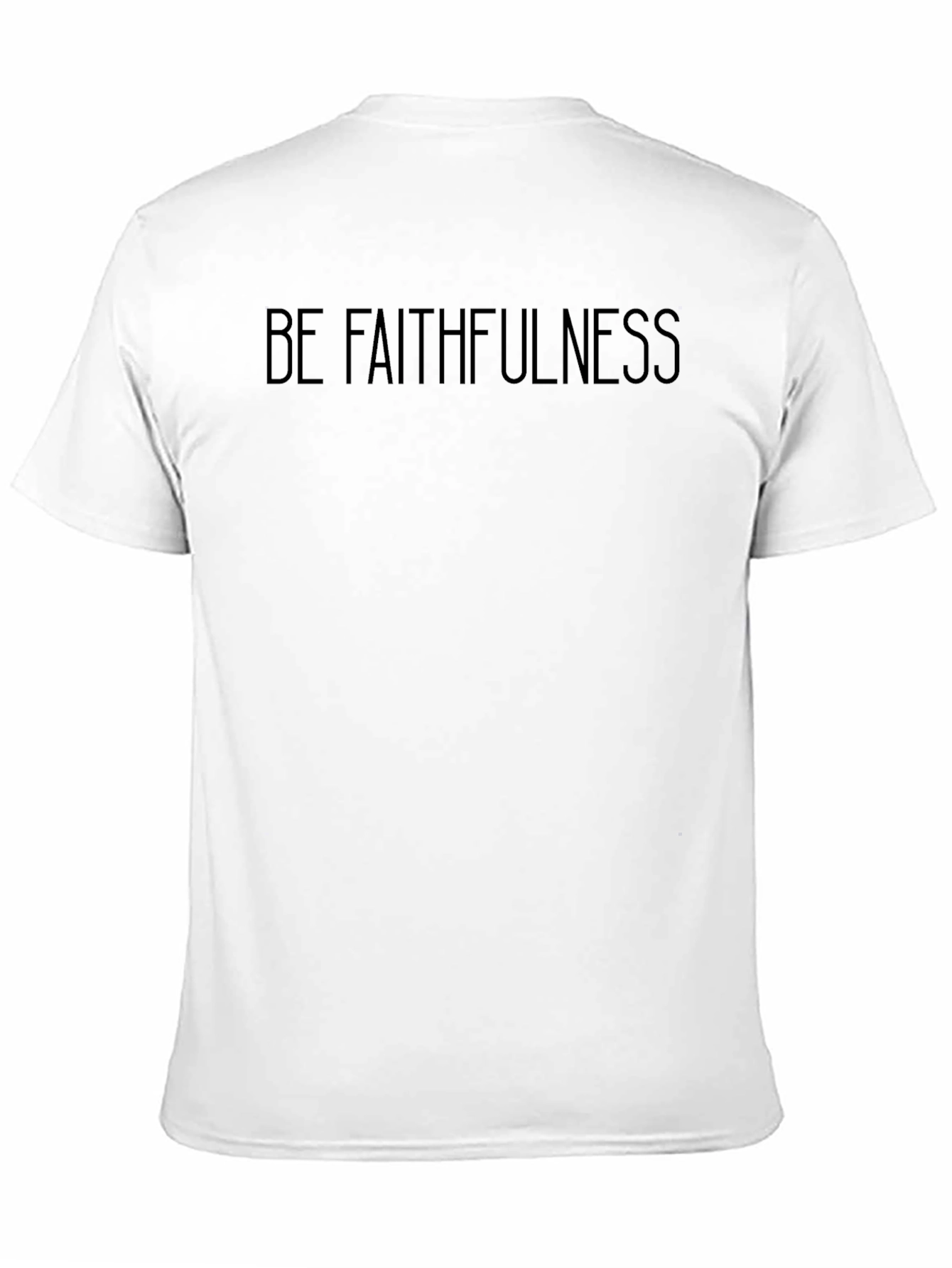 Faithfulness Graphic Tee - Black Crew Neck T-Shirt
