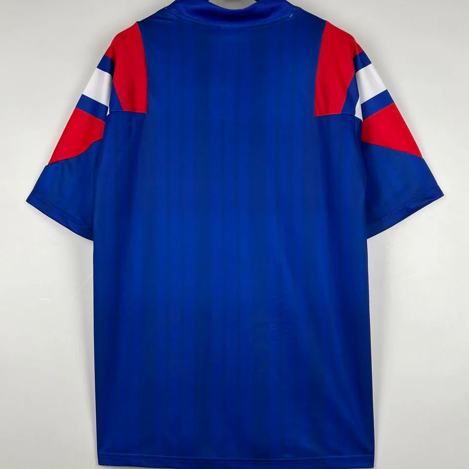 1992/94 France Home Retro Soccer Jersey Back