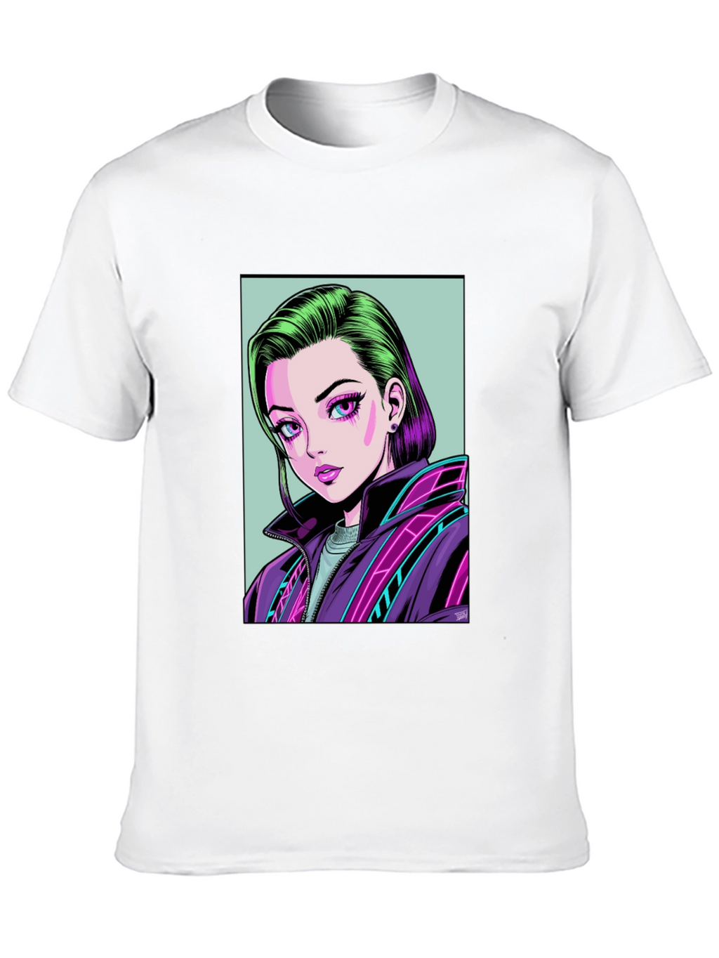Anime Girl Graphic Tee - Modern Streetwear T-Shirt