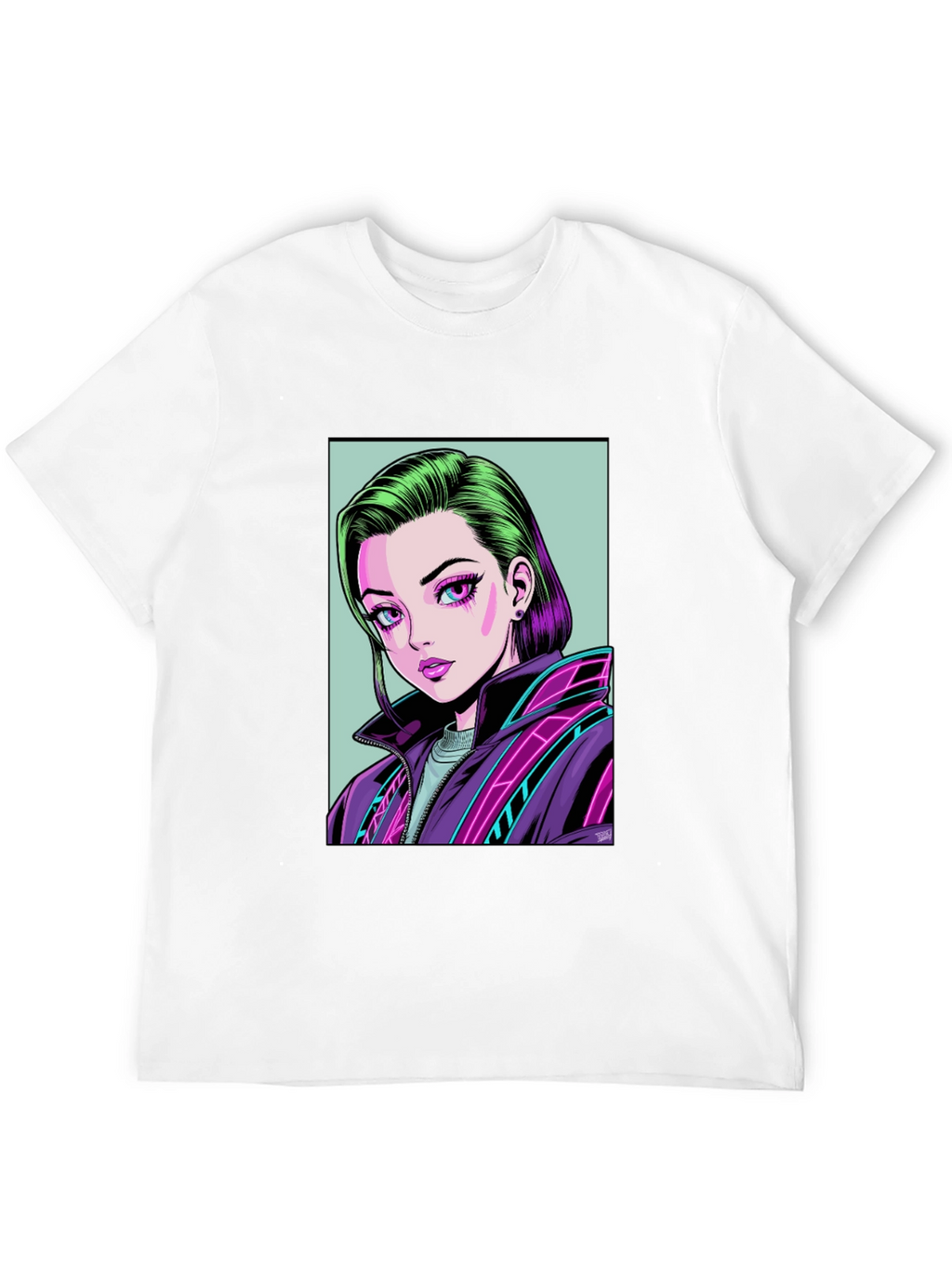 Anime Girl Graphic Tee - Modern Streetwear T-Shirt