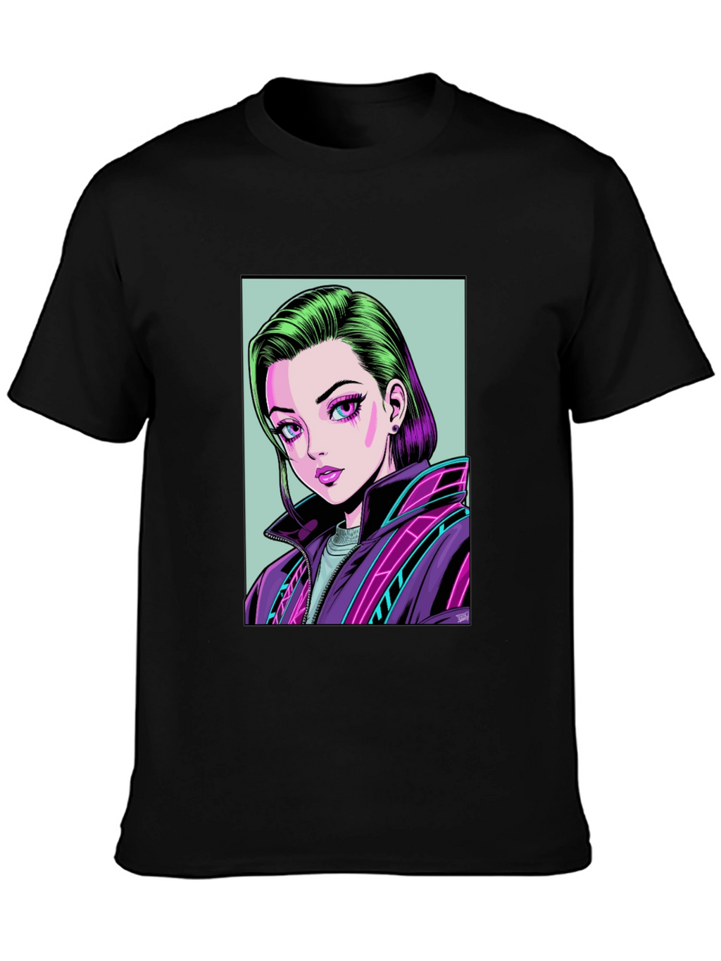 Anime Girl Graphic Tee - Modern Streetwear T-Shirt