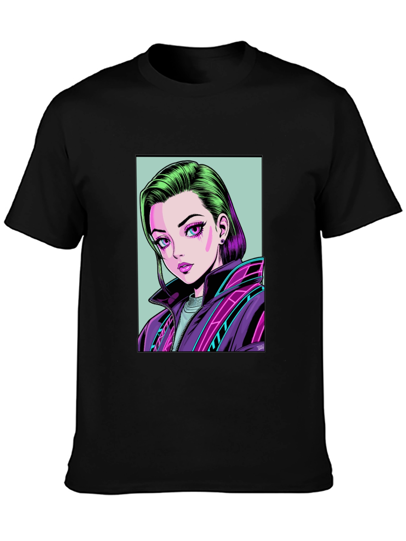 Anime Girl Graphic Tee - Modern Streetwear T-Shirt