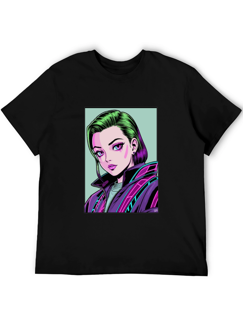 Anime Girl Graphic Tee - Modern Streetwear T-Shirt
