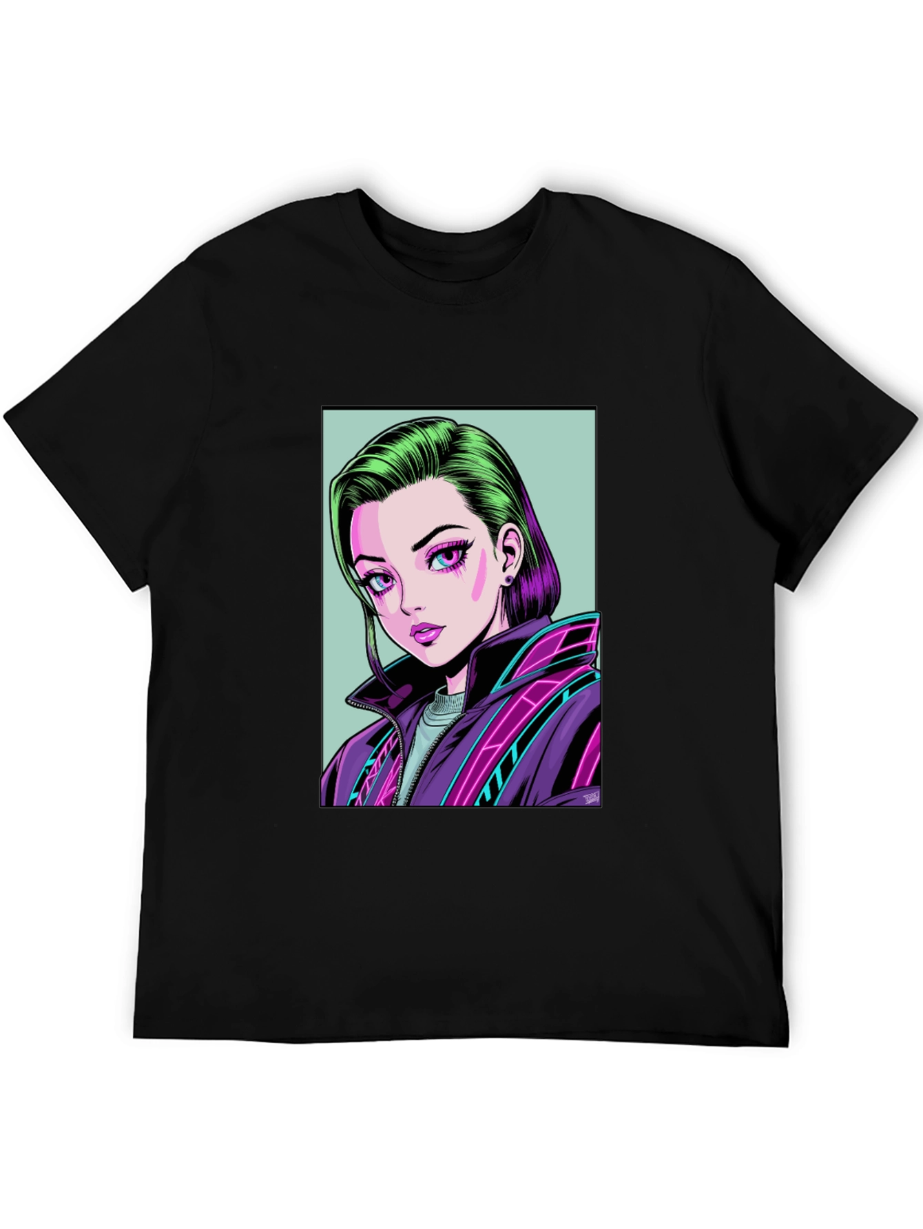 Anime Girl Graphic Tee - Modern Streetwear T-Shirt