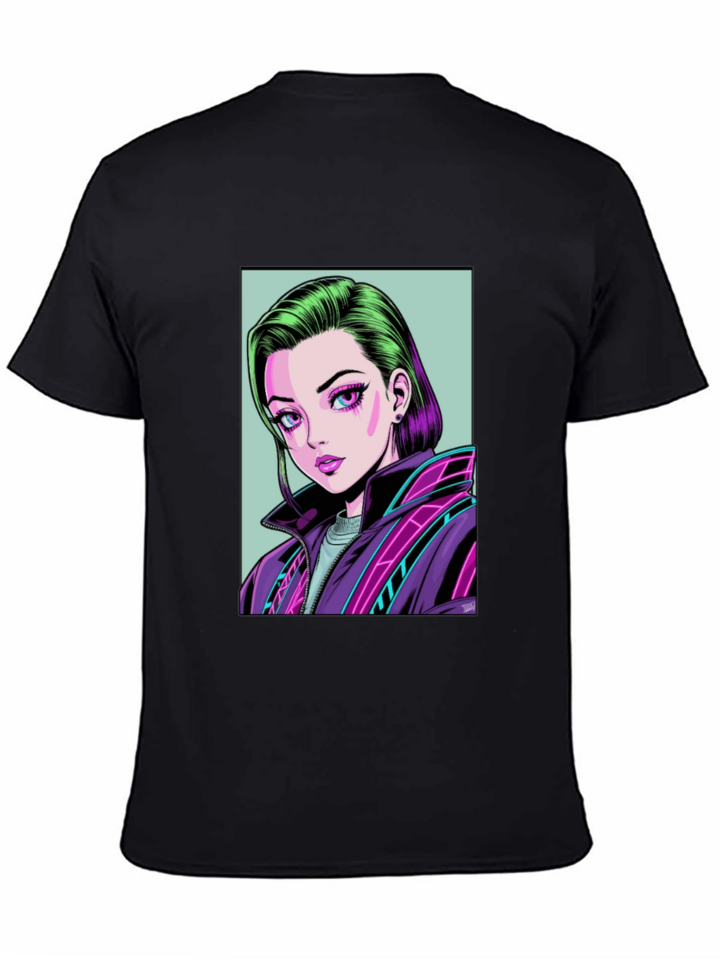 Anime Girl Graphic Tee - Modern Streetwear T-Shirt