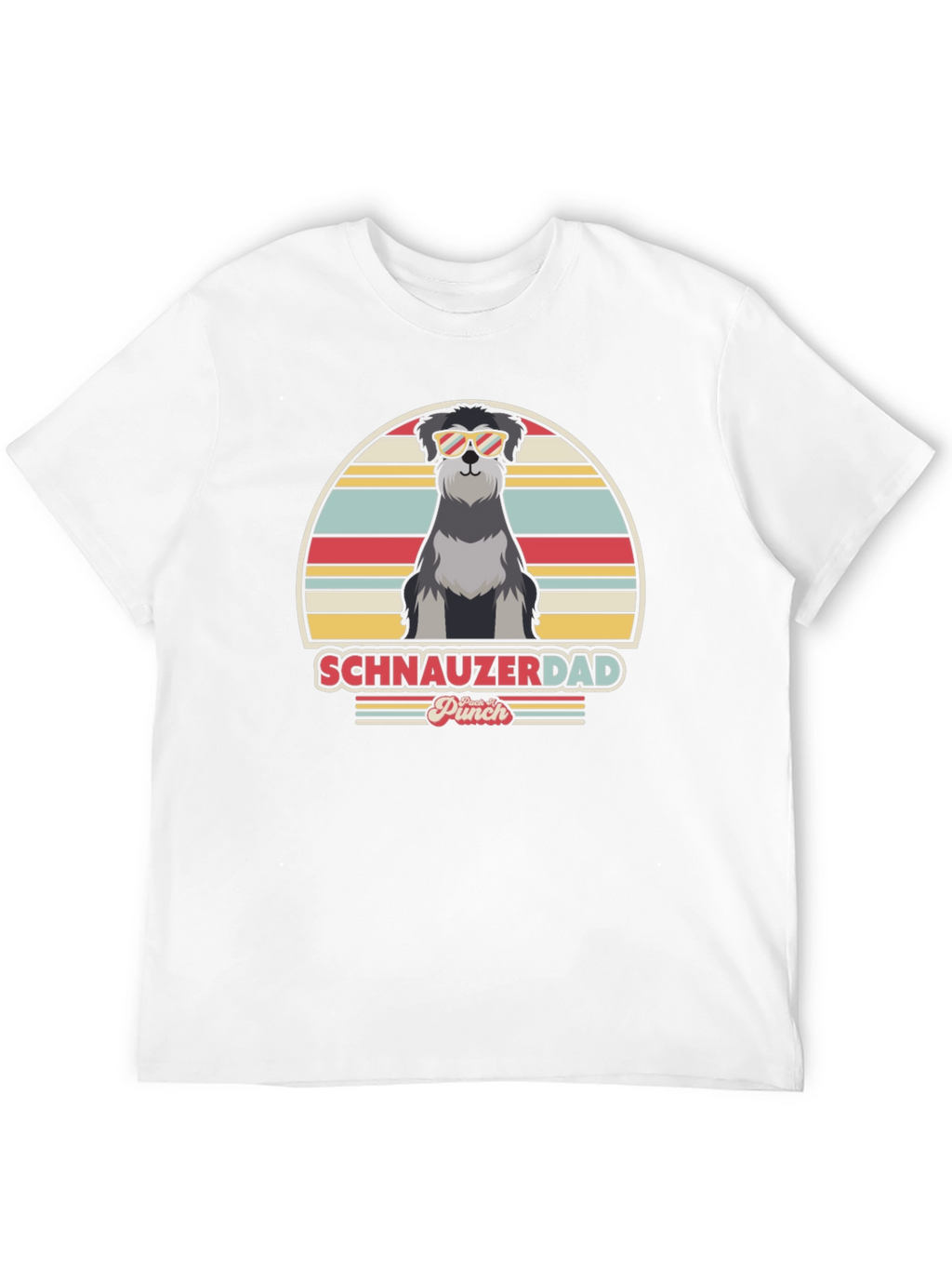 Schnauzer Dad Retro T-Shirt
