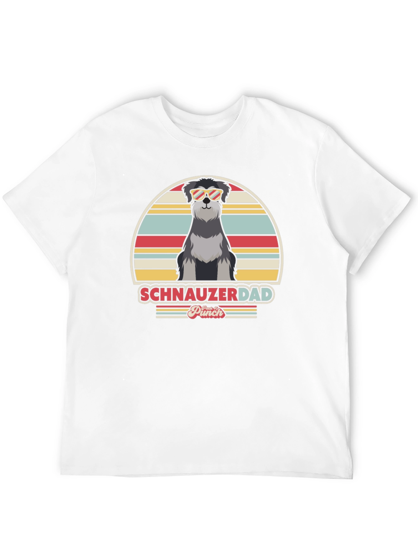 Schnauzer Dad Retro T-Shirt