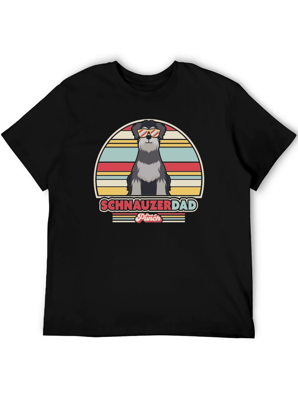 Schnauzer Dad Retro T-Shirt