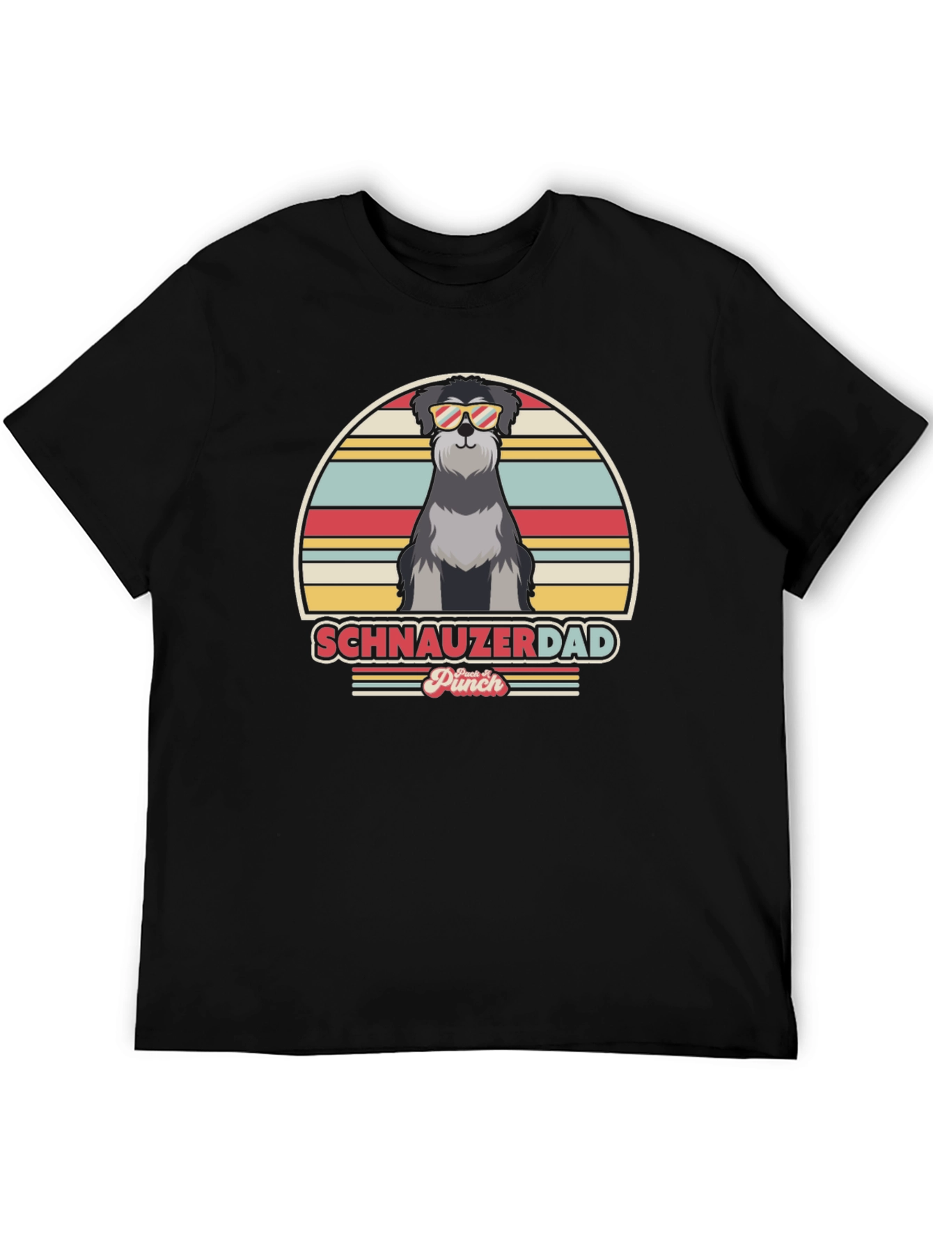 Schnauzer Dad Retro T-Shirt